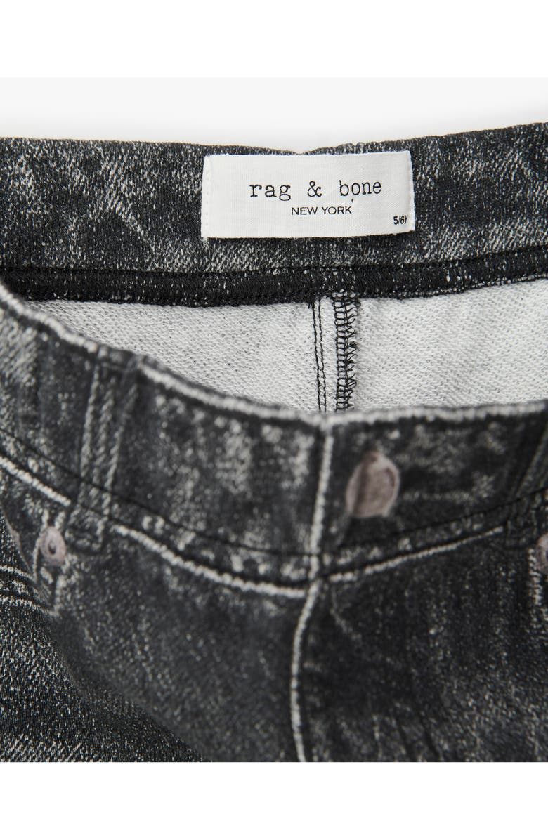 rag & bone Kids' Mini Miramar Terry Track Pants, Alternate, color, Washed Black/ Green