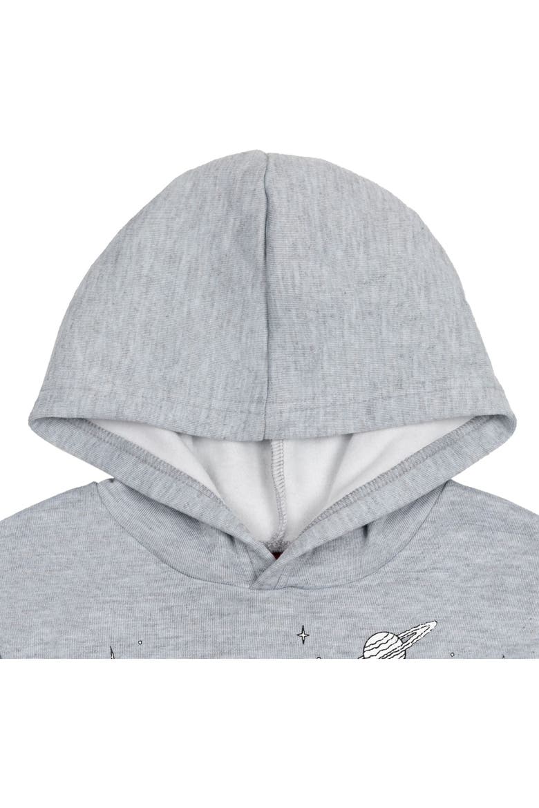 Fleece Hoodie, Alternate, color, Snoopy Heather Grey