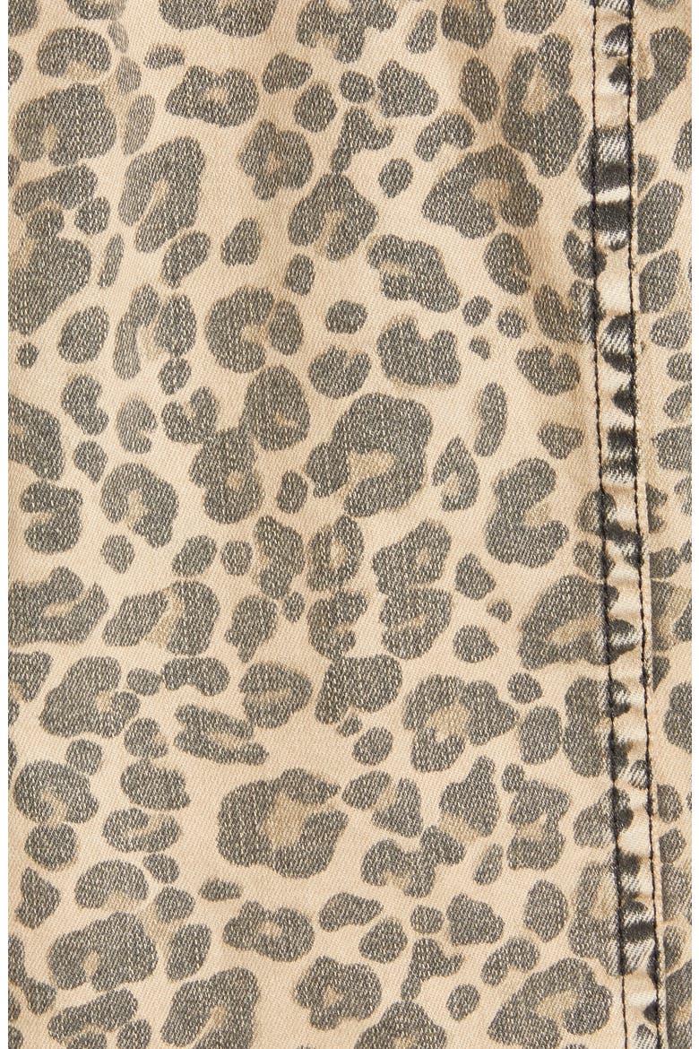 Colbey Leopard Print Denim Jacket, Alternate, color, BROWN LEOPARD