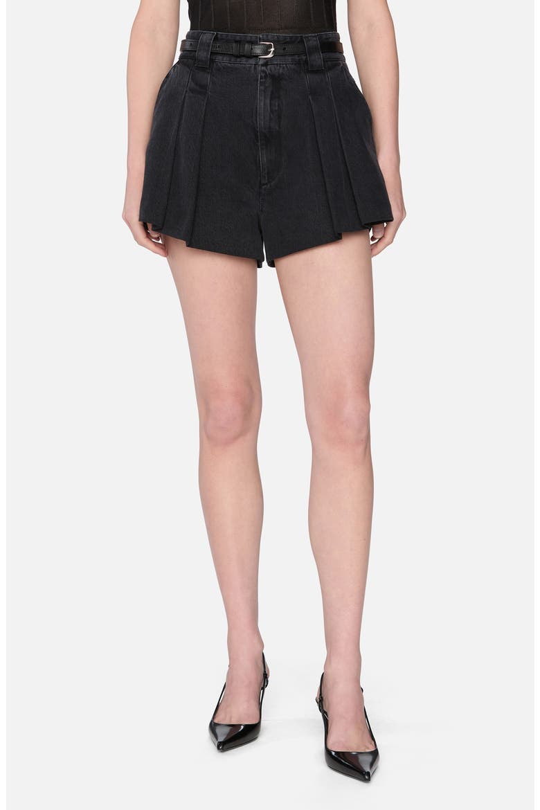 The Structural Denim Skort, Main, color, AXIOM