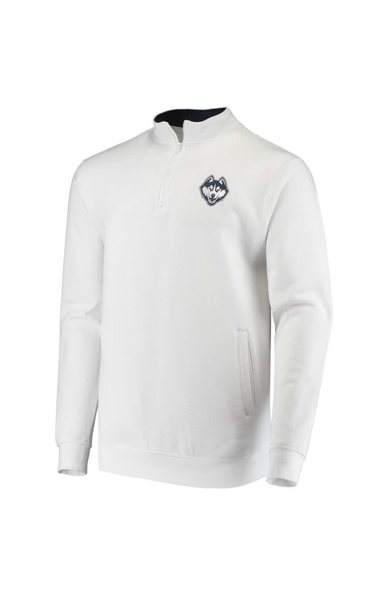 COLOSSEUM Men's Colosseum White UConn Huskies Tortugas Logo Quarter-Zip Jacket, Alternate, color, White