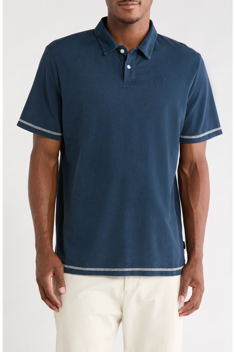 Fairway Overdye Cotton Golf Polo, Main, color, BLUEBERRY