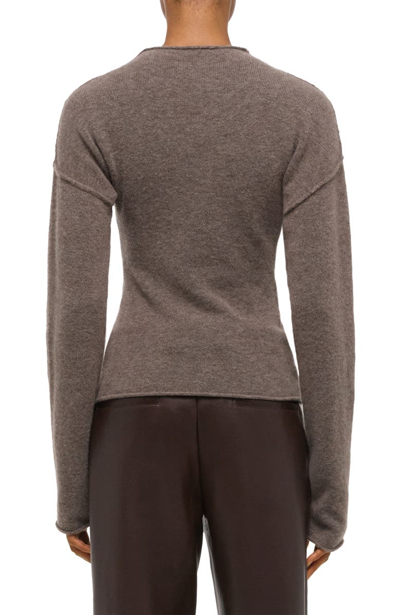 Helmut Lang Funnel Neck Sweater, Alternate, color, Grey Brown