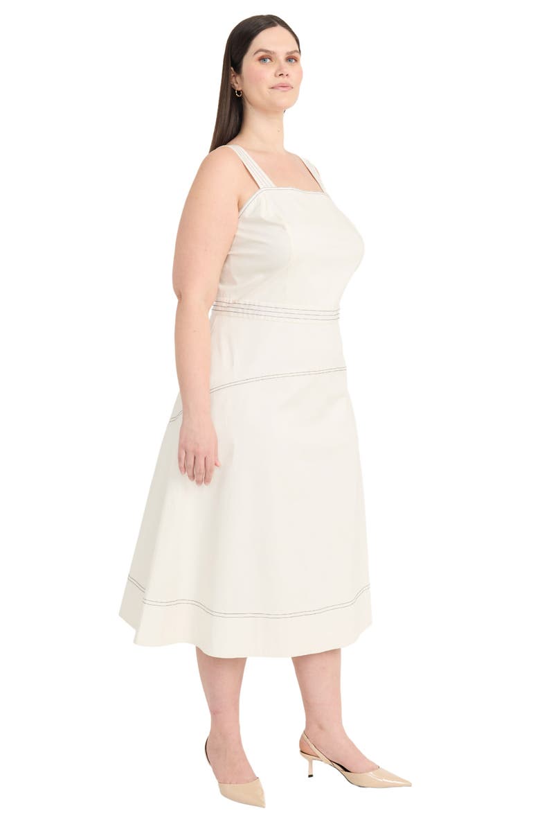 Maggy London Midi Tank Dress, Alternate, color, Sugar Ivory