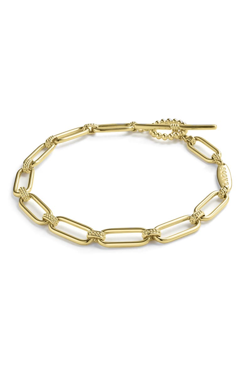 Signature Caviar Link Bracelet, Main, color, GOLD