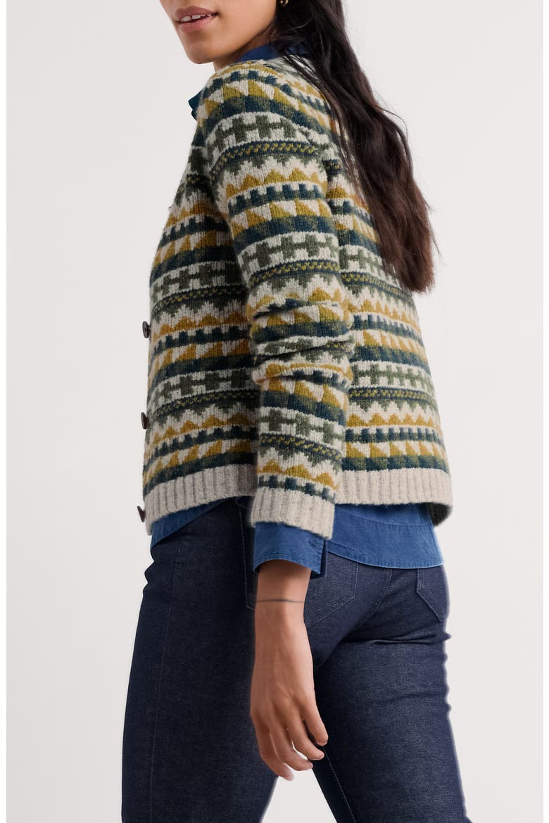 Daedon Pick Fair Isle Merino Wool Blend Cardigan, Alternate, color, ZIG ZAG GEO ALPINE G