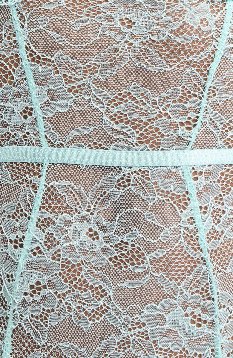 KILO BRAVA Lace Underwire Bodysuit, Alternate, color, Powder Blue