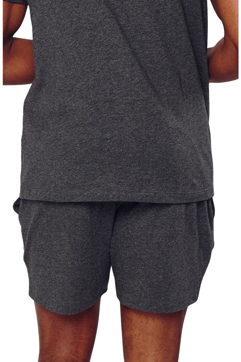 Pima Cotton Pajama Shorts, Alternate, color, GREY