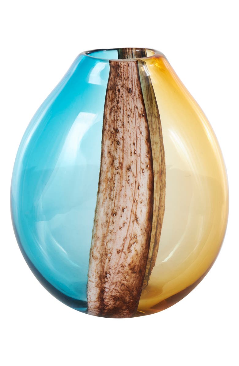 VIVIAN LUNE HOME Multicolored Glass Vase, Alternate, color, Multi Colored