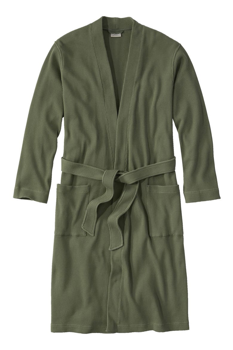 Comfort Waffle Robe, Main, color, DEEP OLIVE
