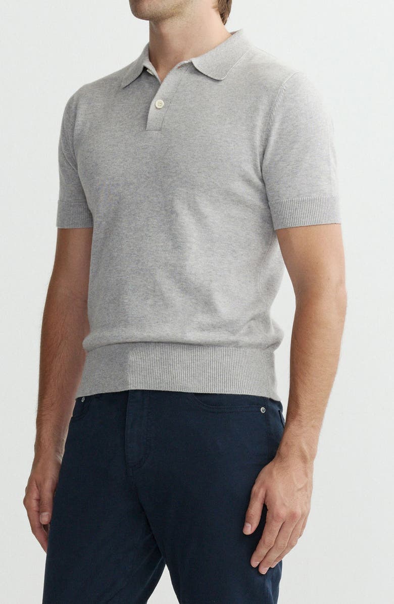 DL1961 Cotton & Cashmere Polo, Alternate, color, Concrete