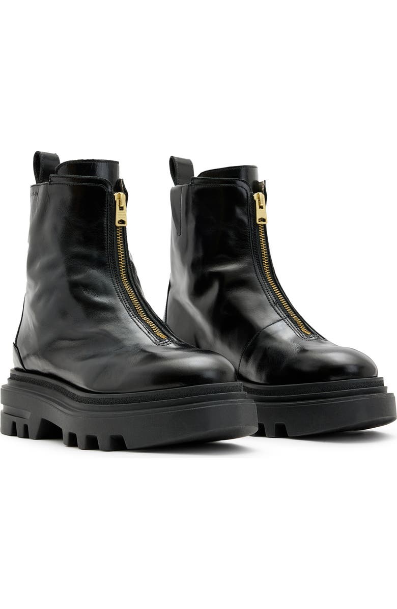 AllSaints Othello Lug Sole Platform Bootie, Main, color,