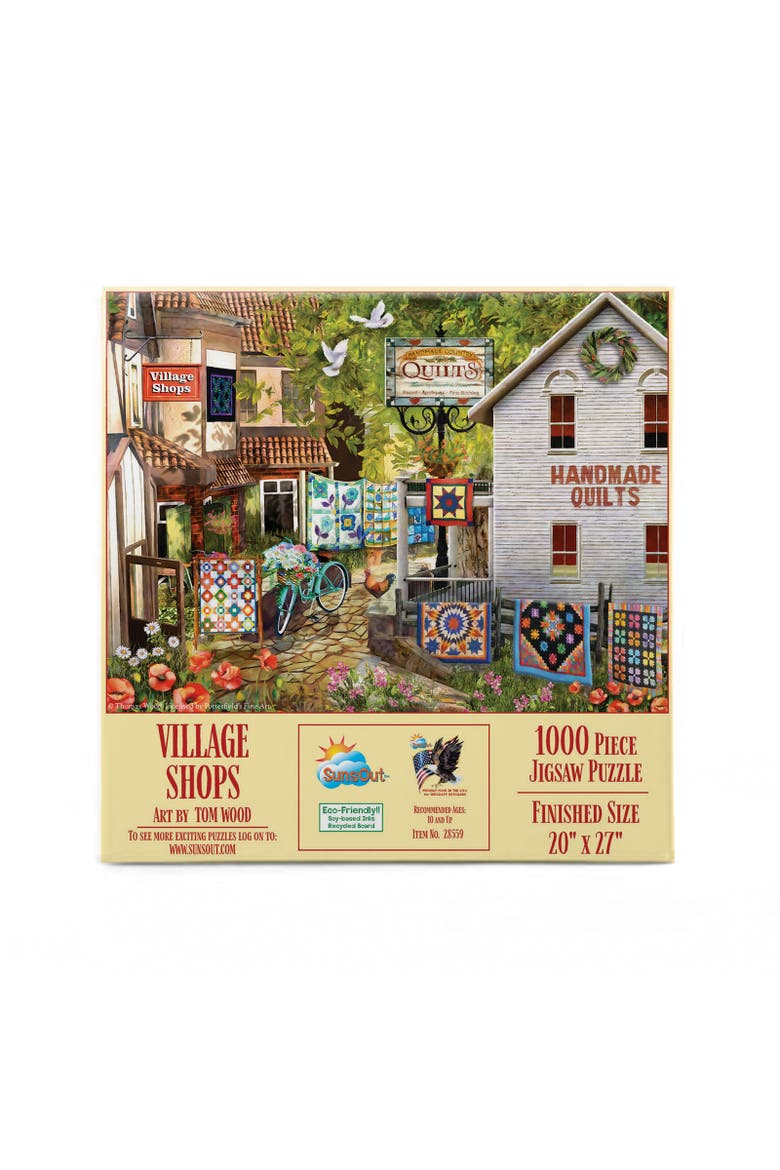 Village Shops 1000 piece Jigsaw Puzzle for Adults, Alternate, color, Multicolor