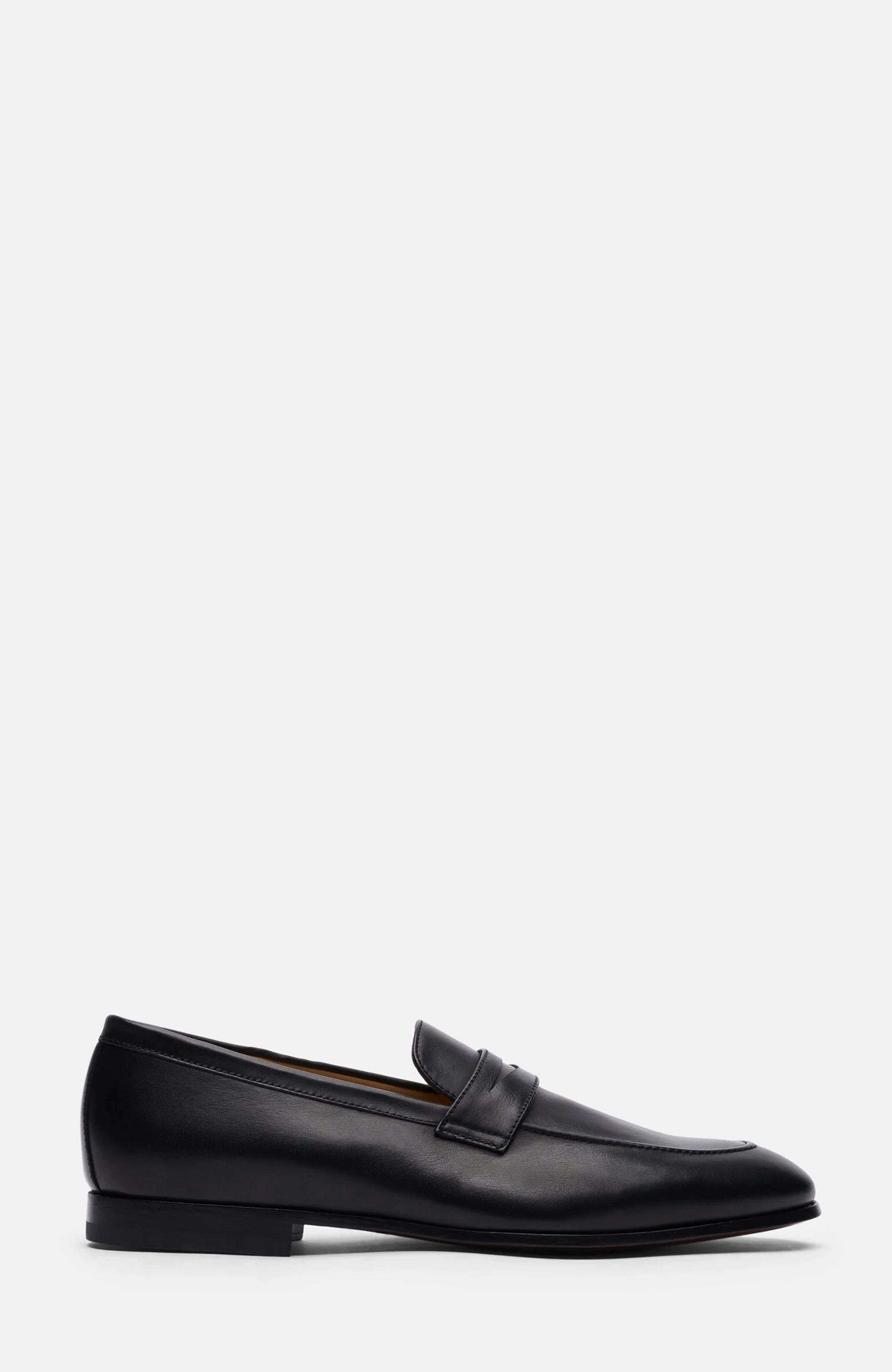 Marzio Loafers, Alternate, color, Black - Calf Leather