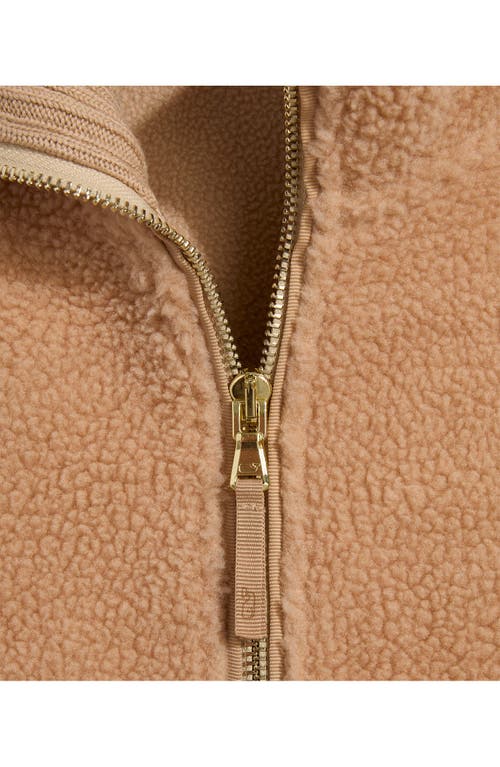 Vineyard Vines High Pile Fleece Vest In Nude
