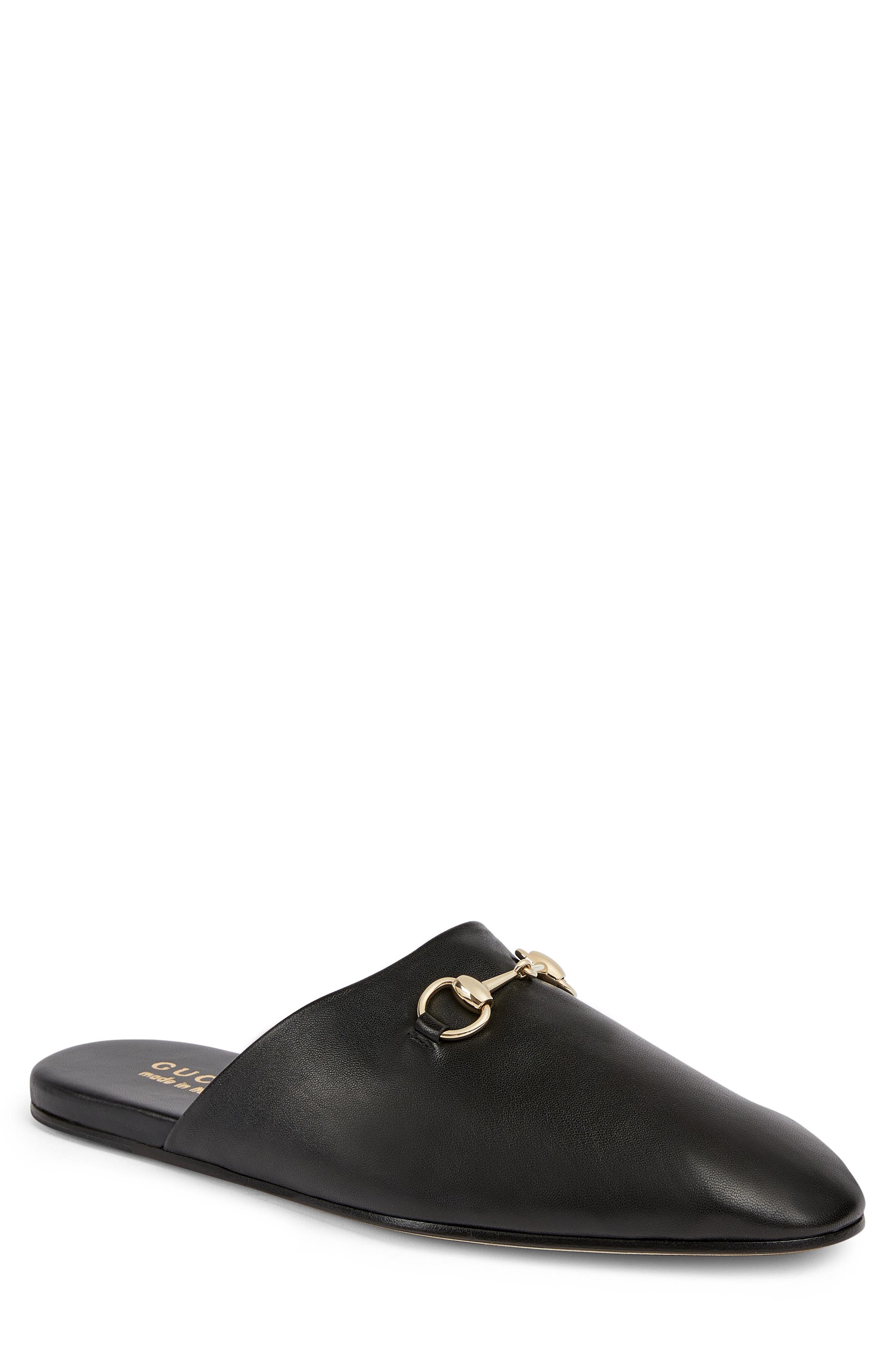 Gucci Annette Horsebit Mule, Main, color, Black