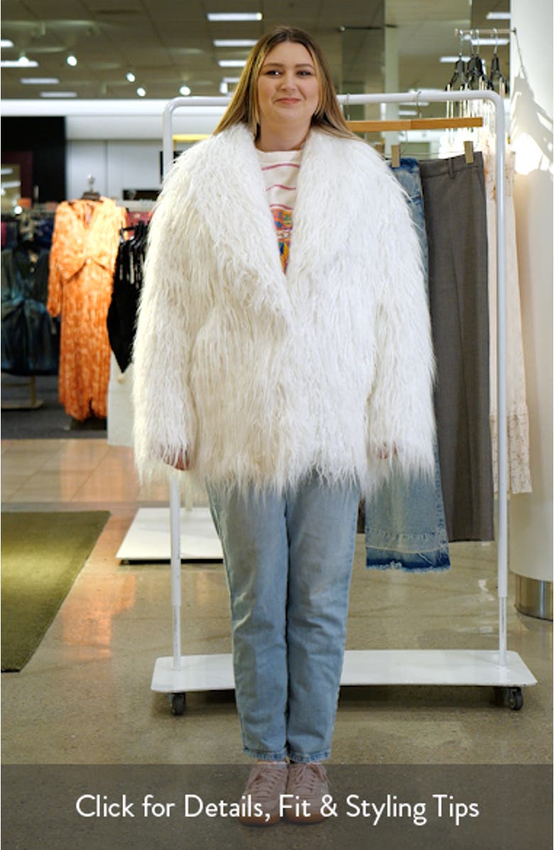 Shag Faux Fur Jacket, sales video thumbnail