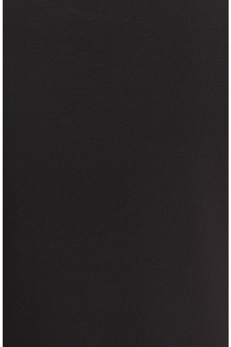 Bateau Neck Cap Sleeve Dress, Alternate, color, BLACK