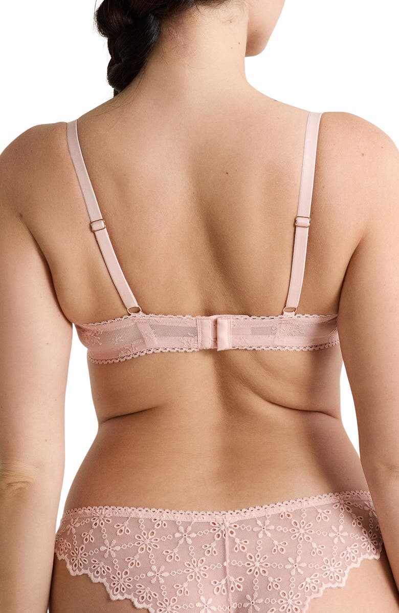 Etam Jane Underwire Balconette Bra, Alternate, color, Powder Pink