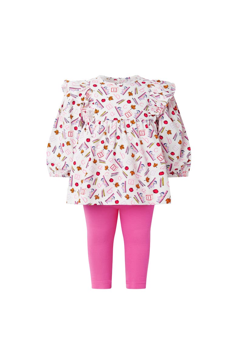 Rachel Riley ABC Top and Leggings set, Main, color, Pink