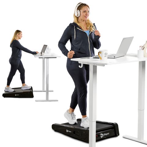 Mini Walking Pad Treadmill with Incline Compact Under Desk Treadmill for Home & Office