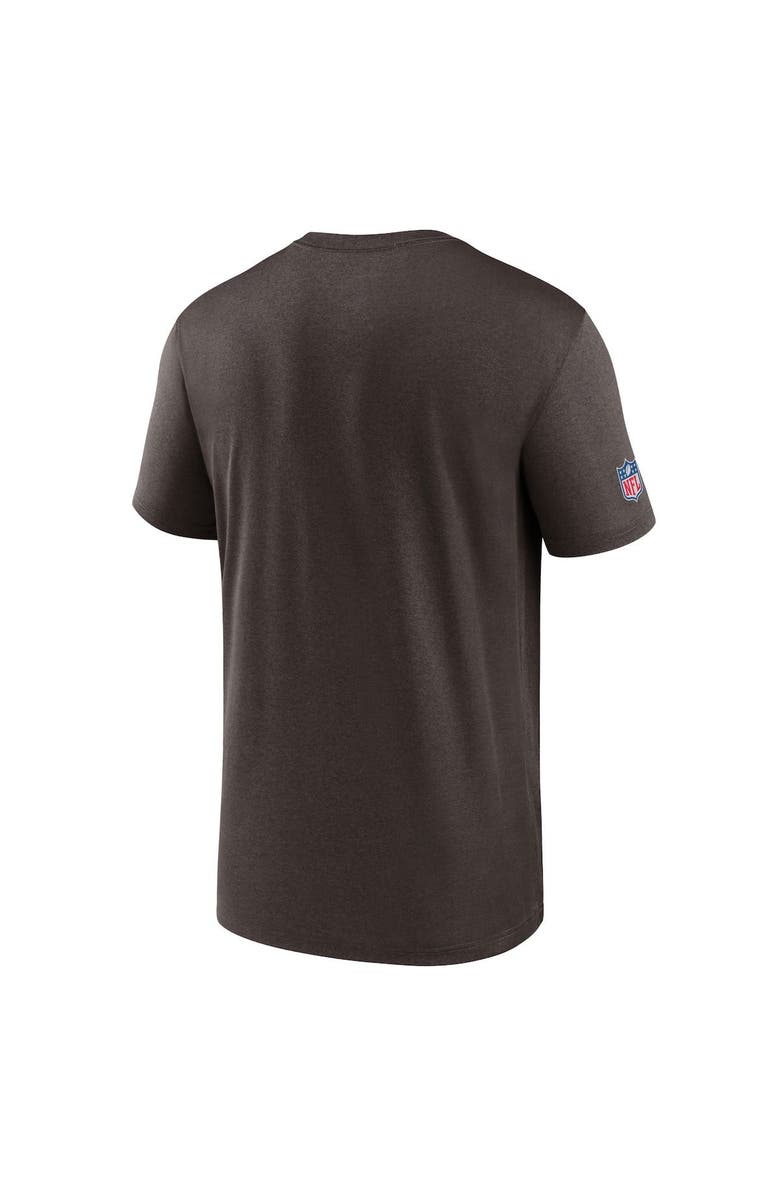 Nike Men's Nike Brown Cleveland Browns Sideline Infograph Performance T-Shirt, Alternate, color, Brown