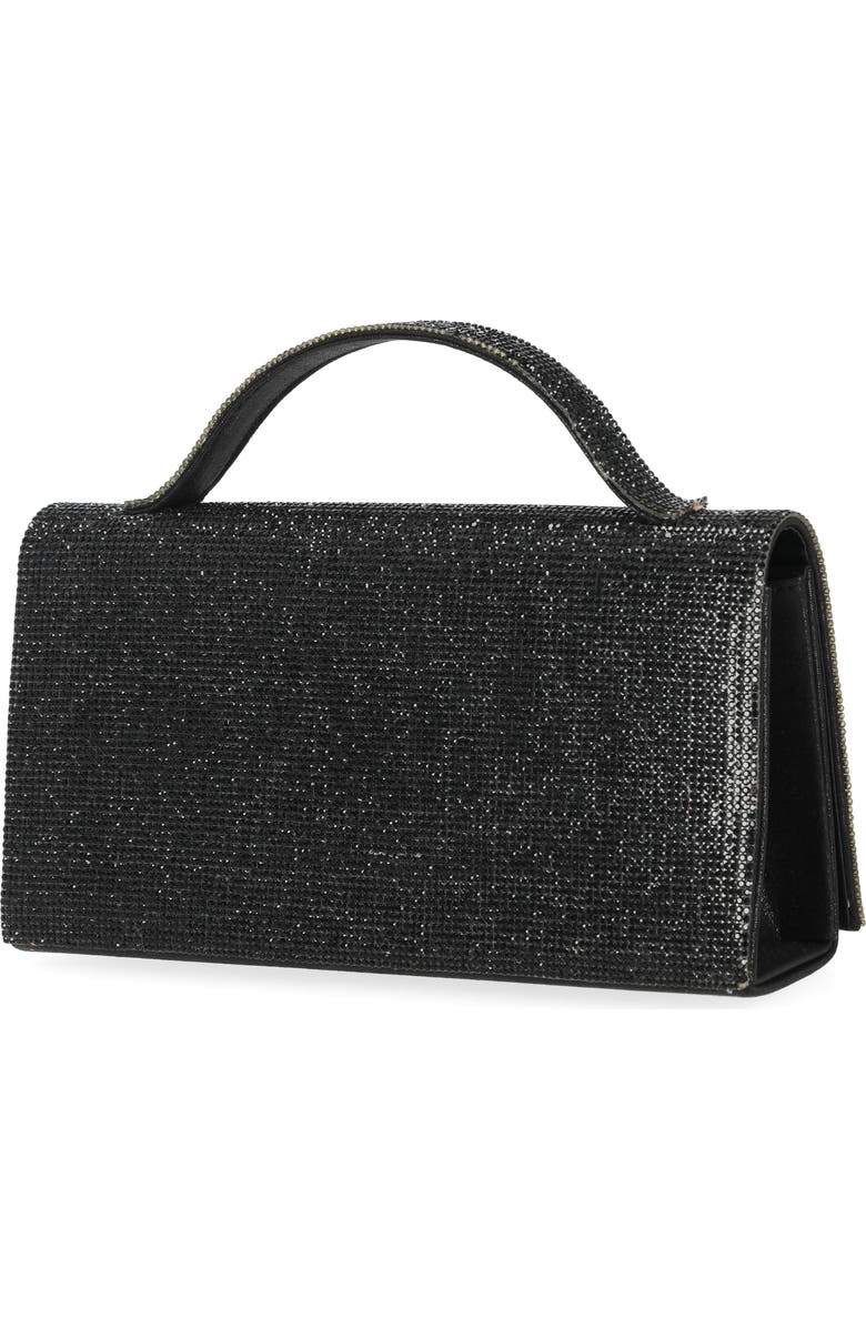 Jessica McClintock Felicia Rhinestone Embellished Top Handle Clutch, Alternate, color, 08N-Black
