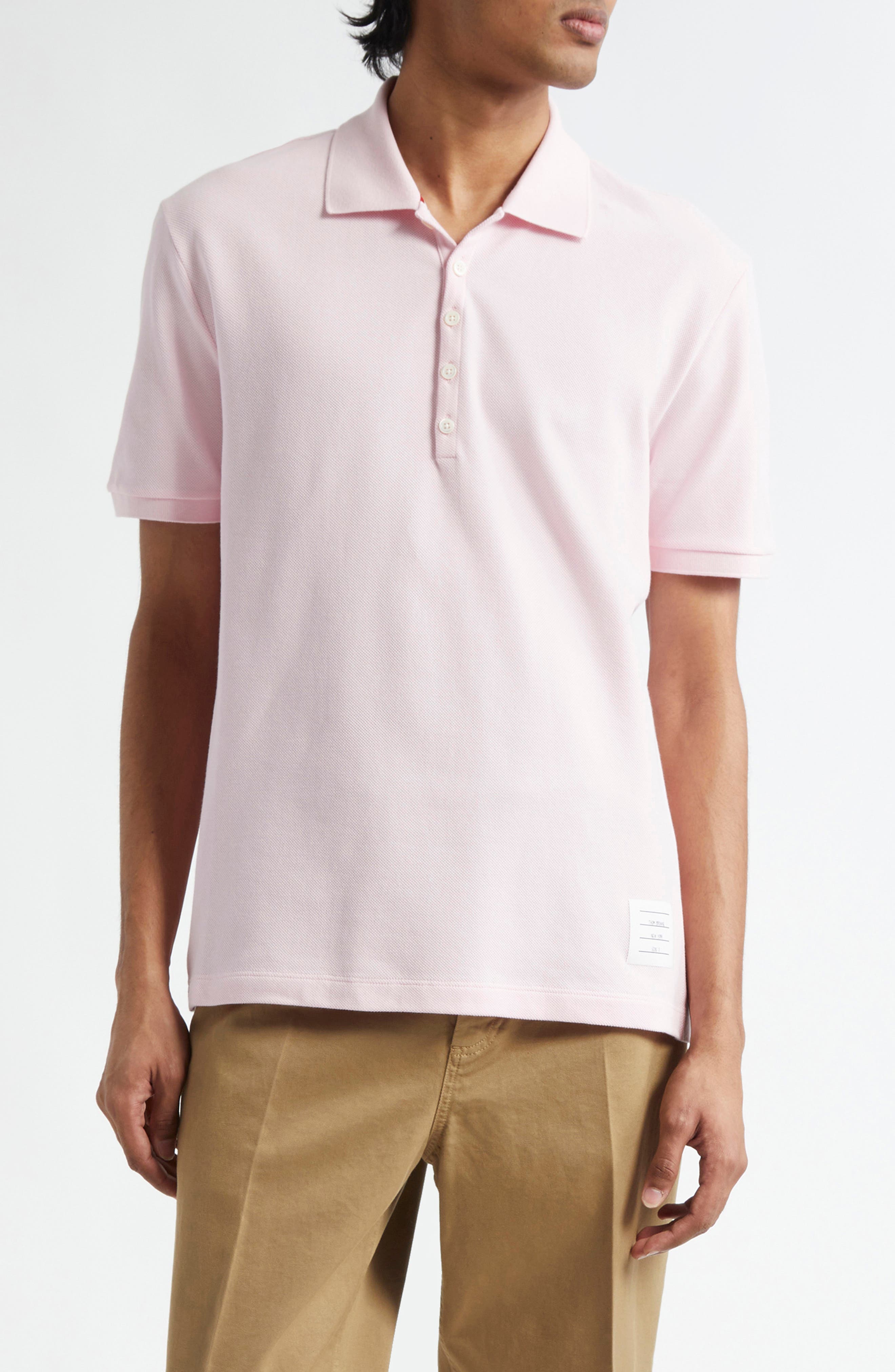 4-Bar Cotton Pique Polo - image 2