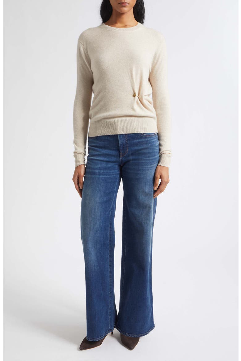 Frankie Crewneck Sweater, Alternate, color, OATMEAL MELANGE