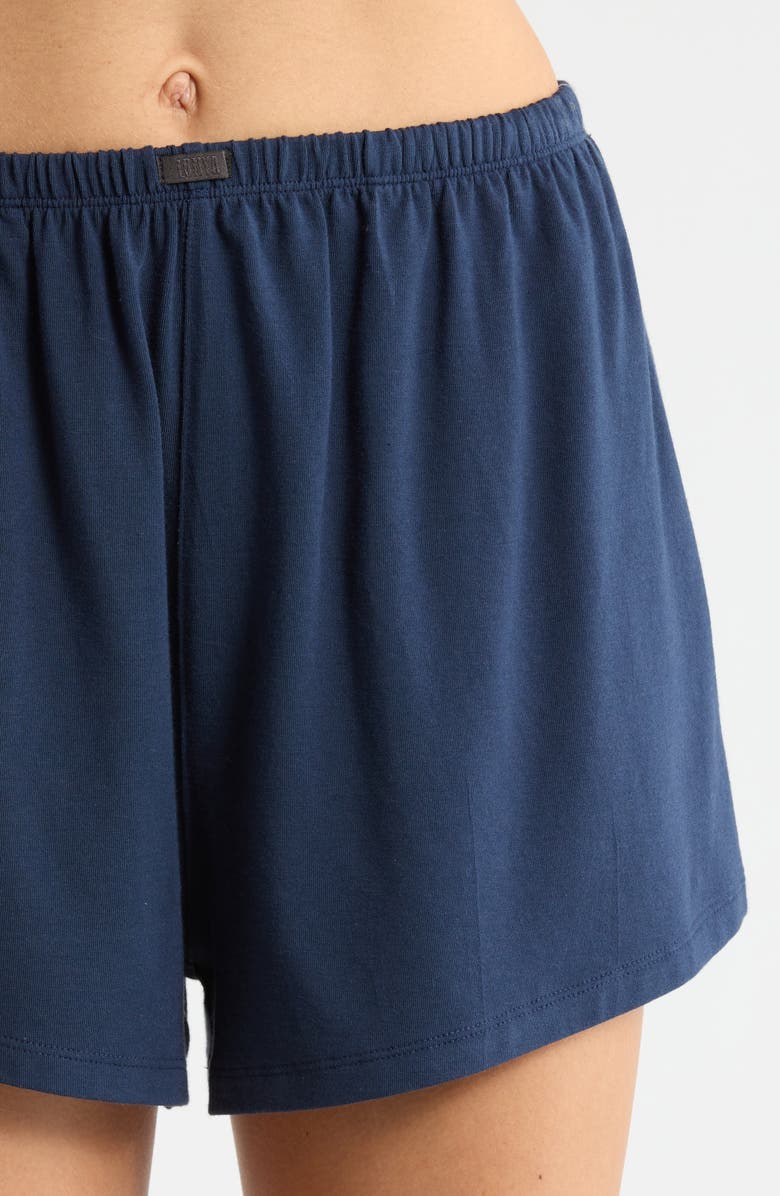 Lunya Slumberknit<sup>™</sup> Shawl Collar Short Pajamas, Alternate, color, Deep Blue/ Delicate Pink