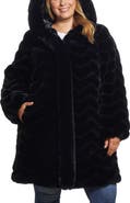 Gallery Hooded Faux Fur Jacket