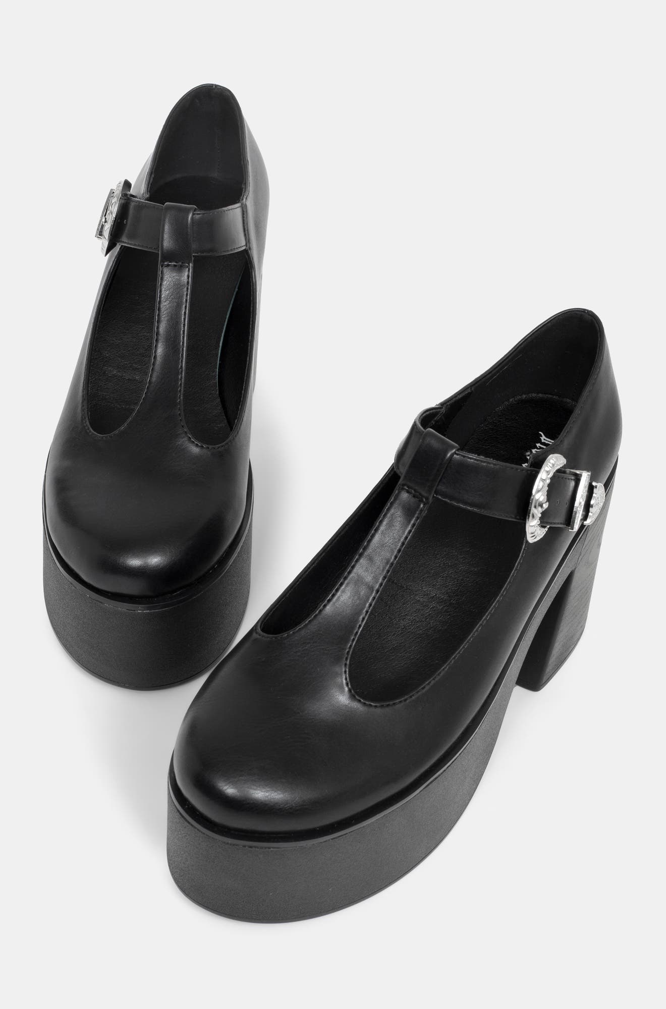 Renaissance Mary Jane Block Heels, Alternate, color, Black
