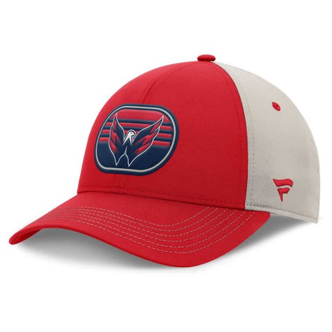 Men's  Fanatics  Red/Gray Washington Capitals 2025 Stanley Cup Playoffs Locker Room Trucker Adjustable Hat