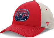 FANATICS Men's  Fanatics  Red/Gray Washington Capitals 2025 Stanley Cup Playoffs Locker Room Trucker Adjustable Hat
