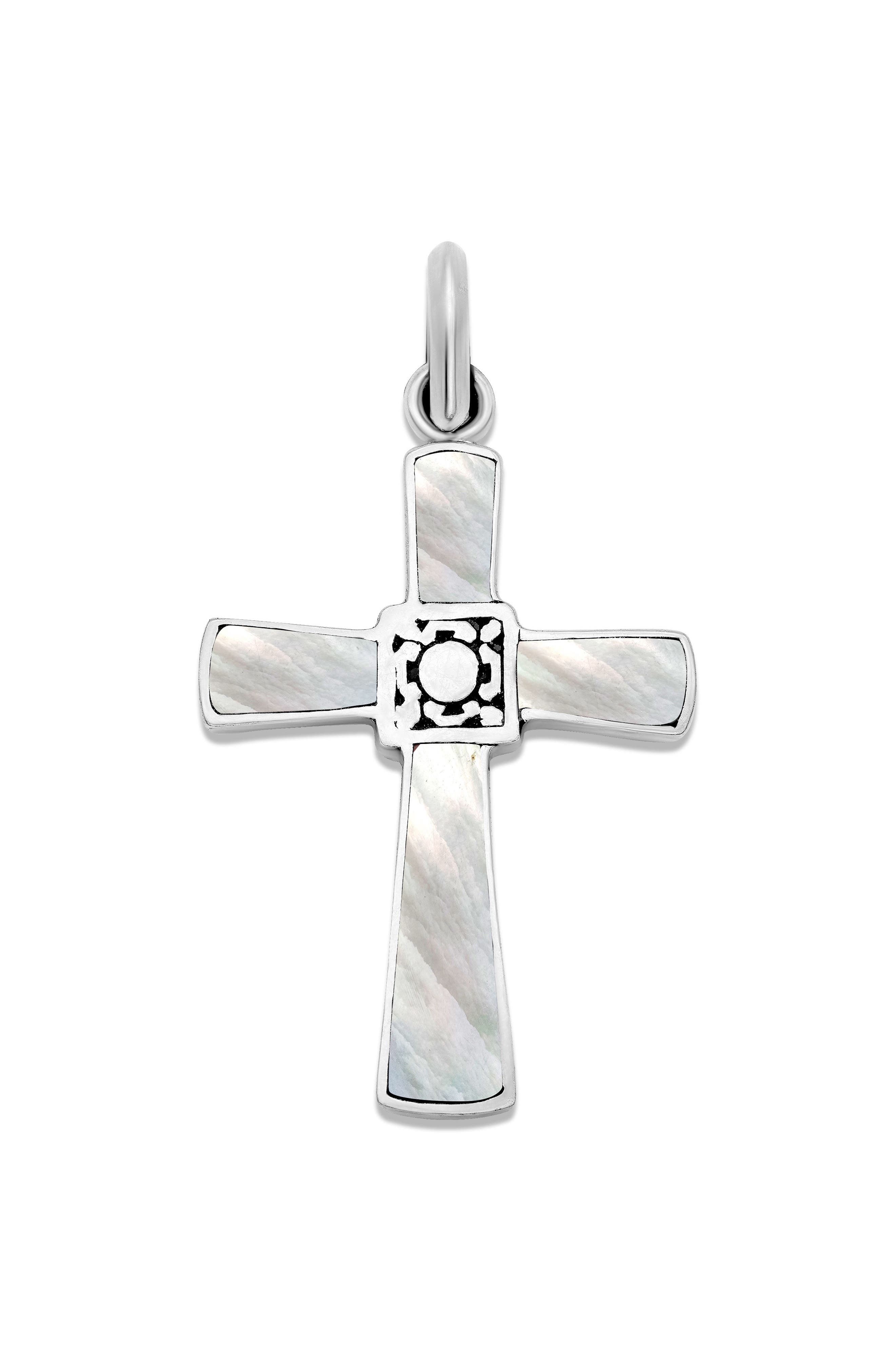 Mother-Of-Pearl Cross Pendant