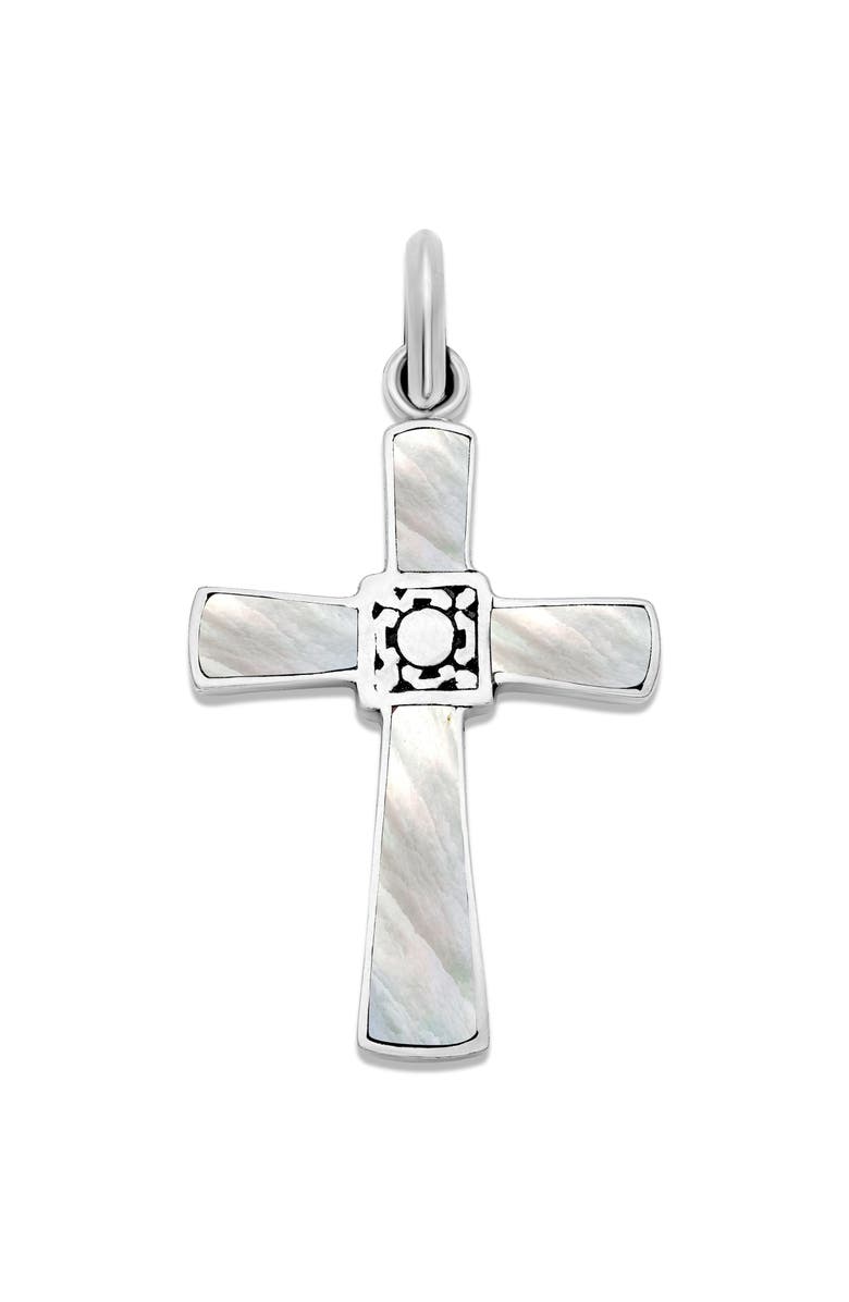 SAMUEL B. Mother-Of-Pearl Cross Pendant, Main, color, 