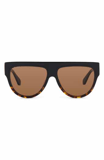 DIFF Georgie 58mm Gradient Flat Top Sunglasses