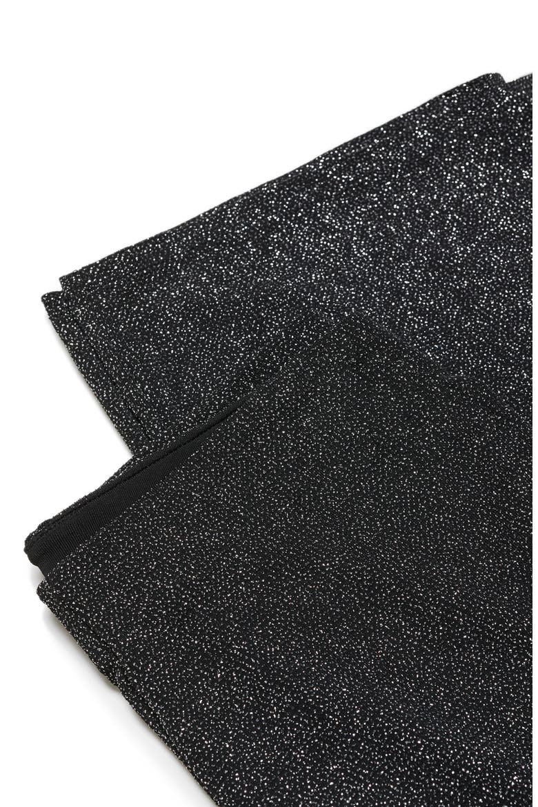Metallic High Waist Straight Leg Pants, Alternate, color, SILVER