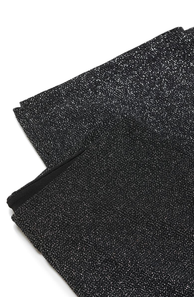 MANGO Metallic High Waist Straight Leg Pants, Alternate, color,