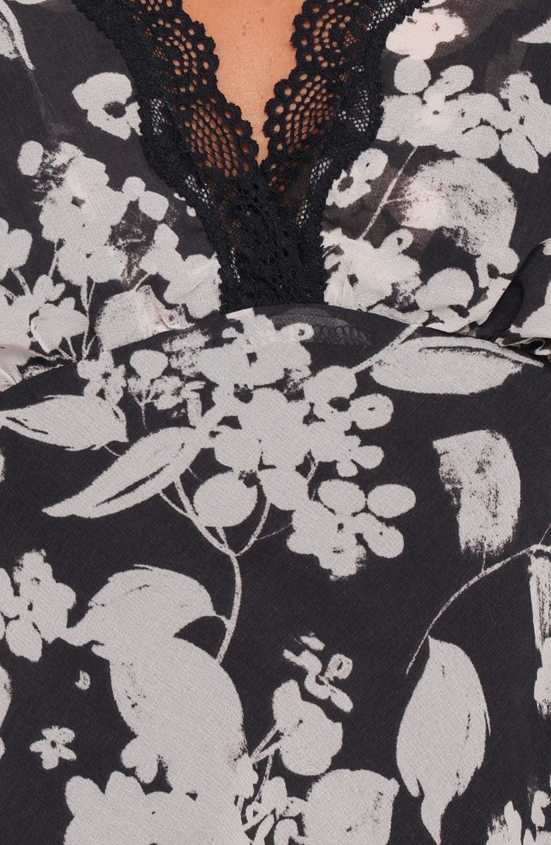 Petal & Pup Erica Lace Trim Top, Alternate, color, Moonlight Garden