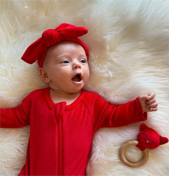 Stretchy Velvet 3-Piece Footie Set