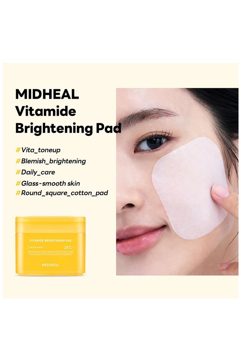 Vitamide Brightening Pads, Alternate, color, YELLOW