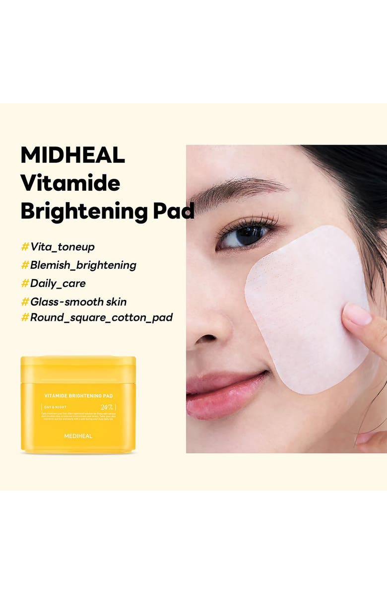 MEDIHEAL Vitamide Brightening Pads, Alternate, color, Yellow