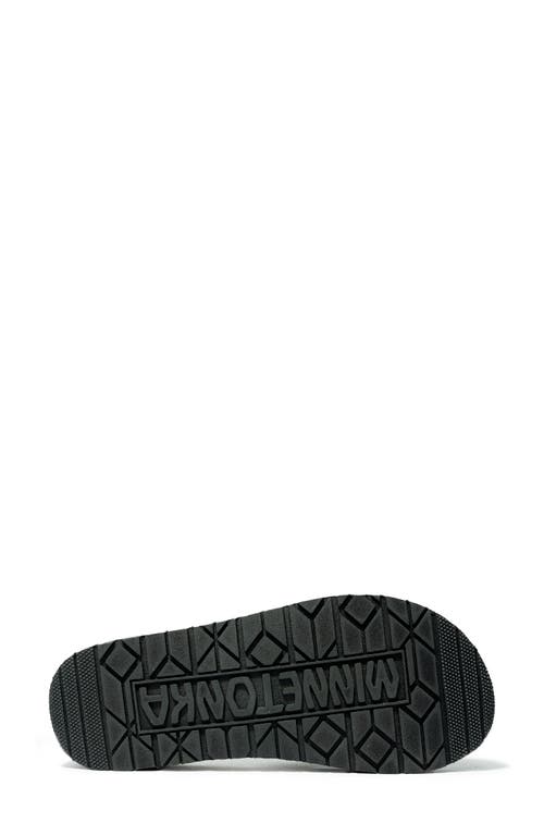 Minnetonka Hedy 2.0 Flip Flop In Black Solid