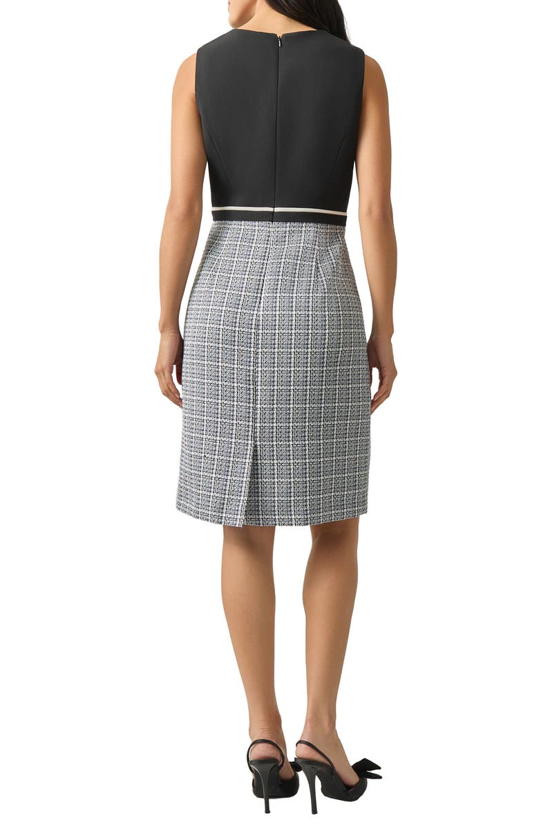 KASPER Sleeveless Sheath Dress, Alternate, color, Black Multi