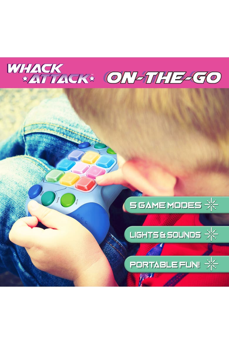 Whack Attack On the Go 5 in 1 Reflex & Memory Game, Alternate, color, Multicolored