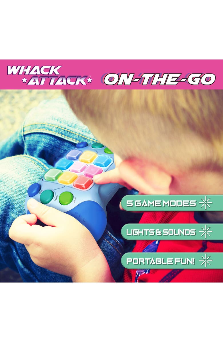 Thin Air Games Whack Attack On the Go 5 in 1 Reflex & Memory Game, Alternate, color, Multicolored