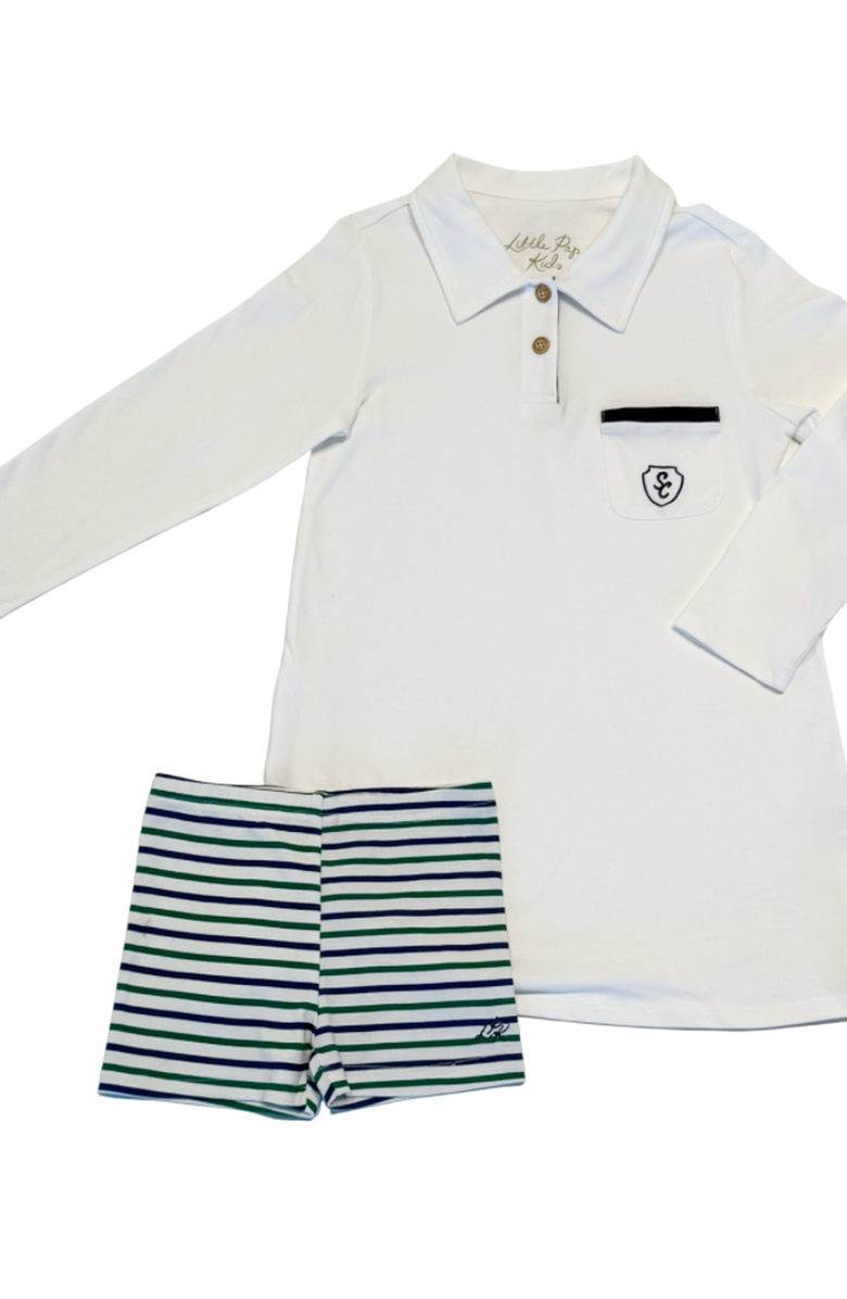 Little Paper Kids Arden Playground Shorts, Alternate, color, Golf Stripe