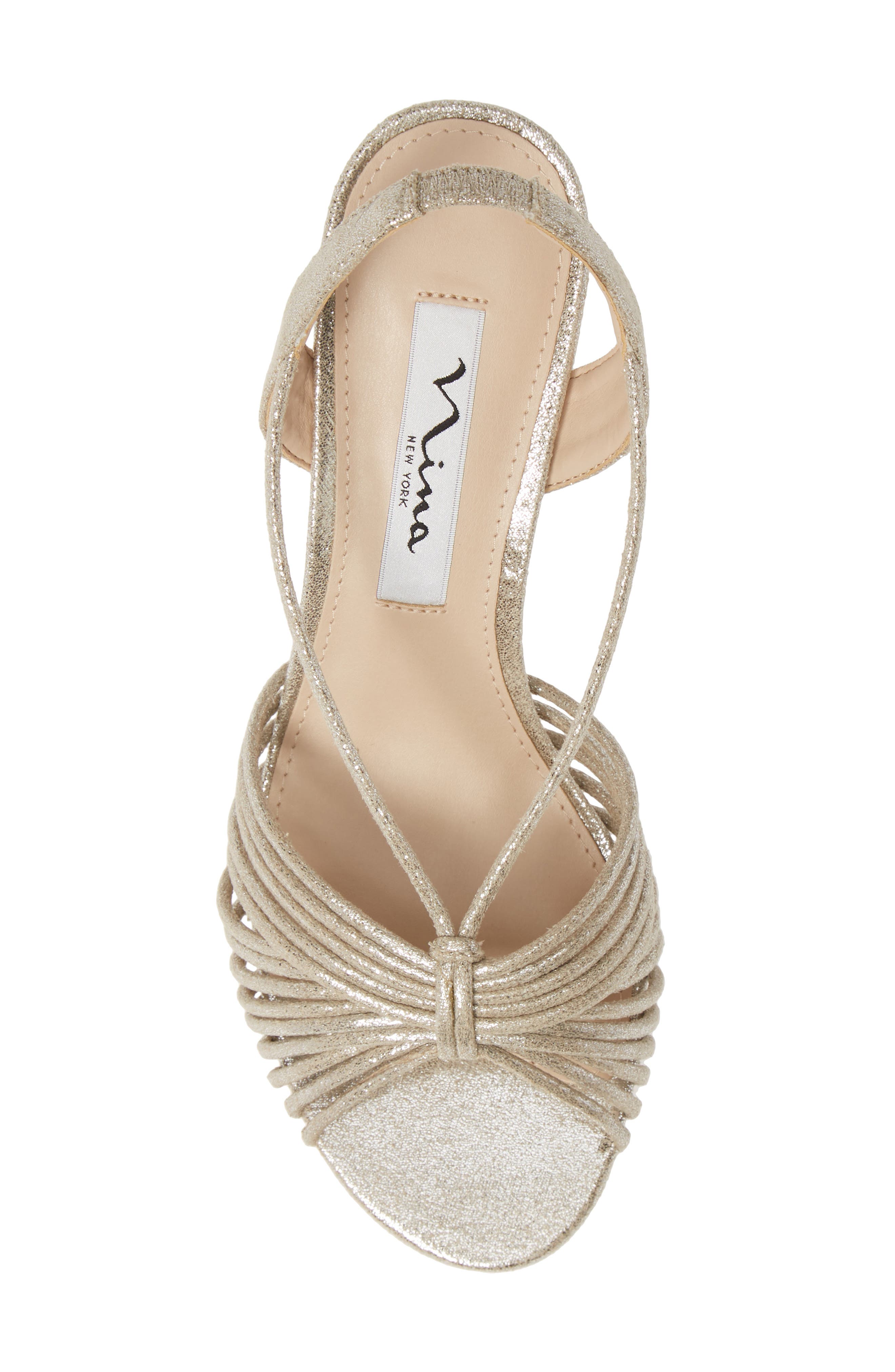 Nadelyn Strappy Sandal, Alternate, color, SILVER FAUX LEATHER