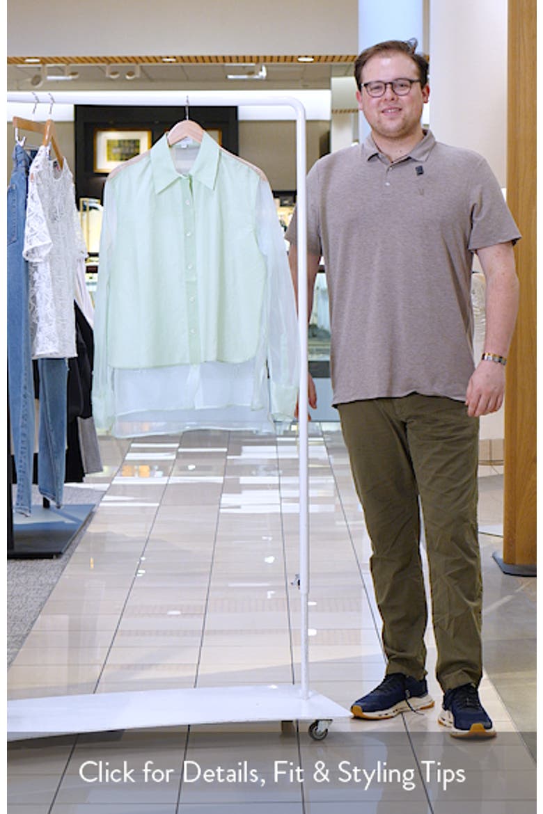 Sawtelle Oversize Silk & Cotton Button-Up Shirt video